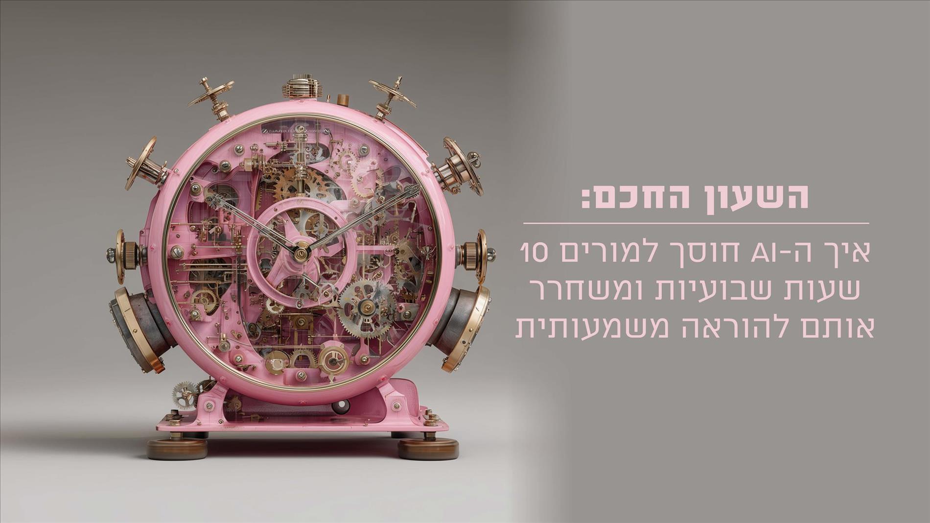 השעון החכם: איך ה-AI חוסך למורים 10 שעות שבועיות ומשחרר אותם להוראה משמעותית 