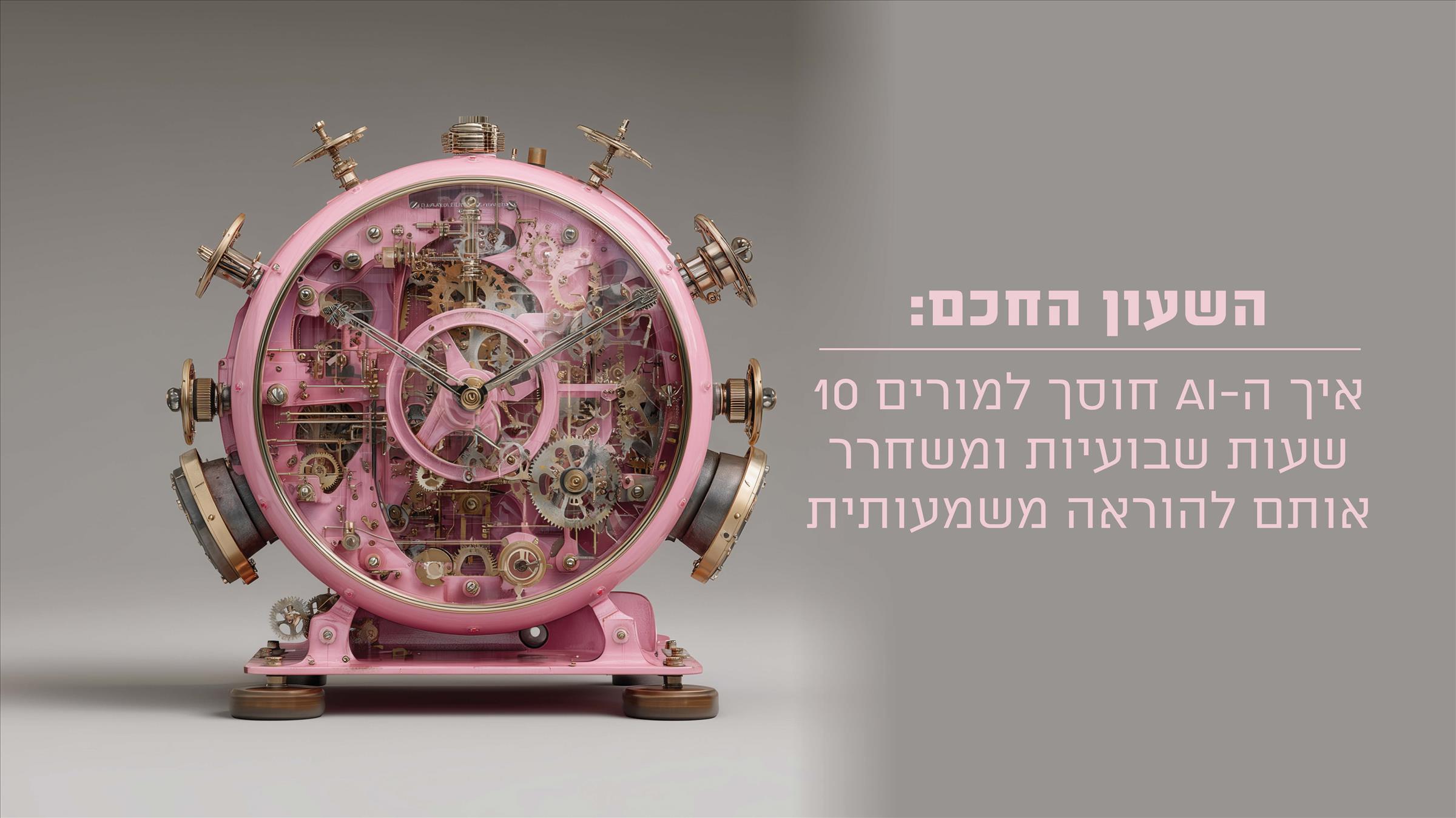 השעון החכם: איך ה-AI חוסך למורים 10 שעות שבועיות ומשחרר אותם להוראה משמעותית