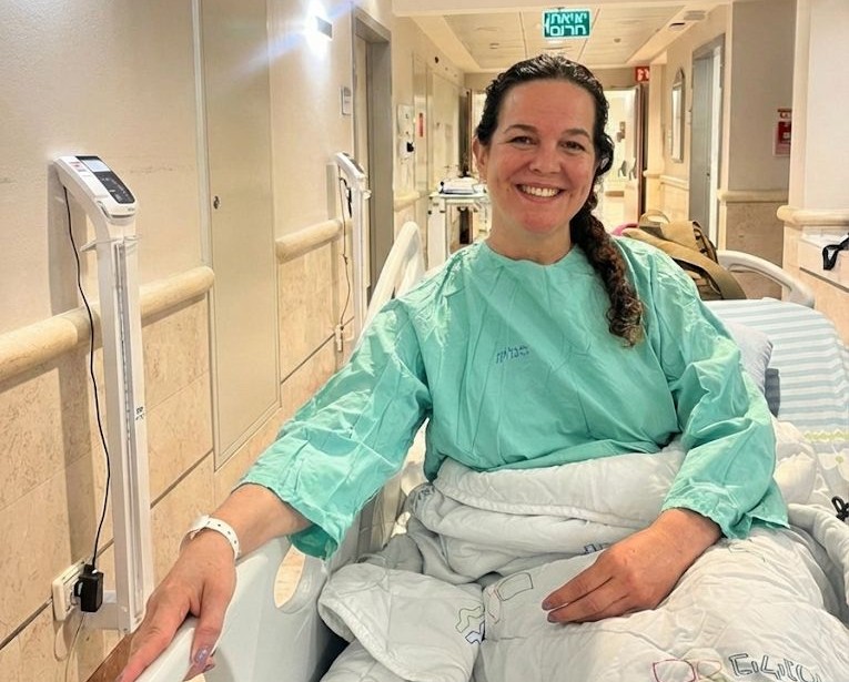 מרב רובין בן מנחם לפני הניתוח