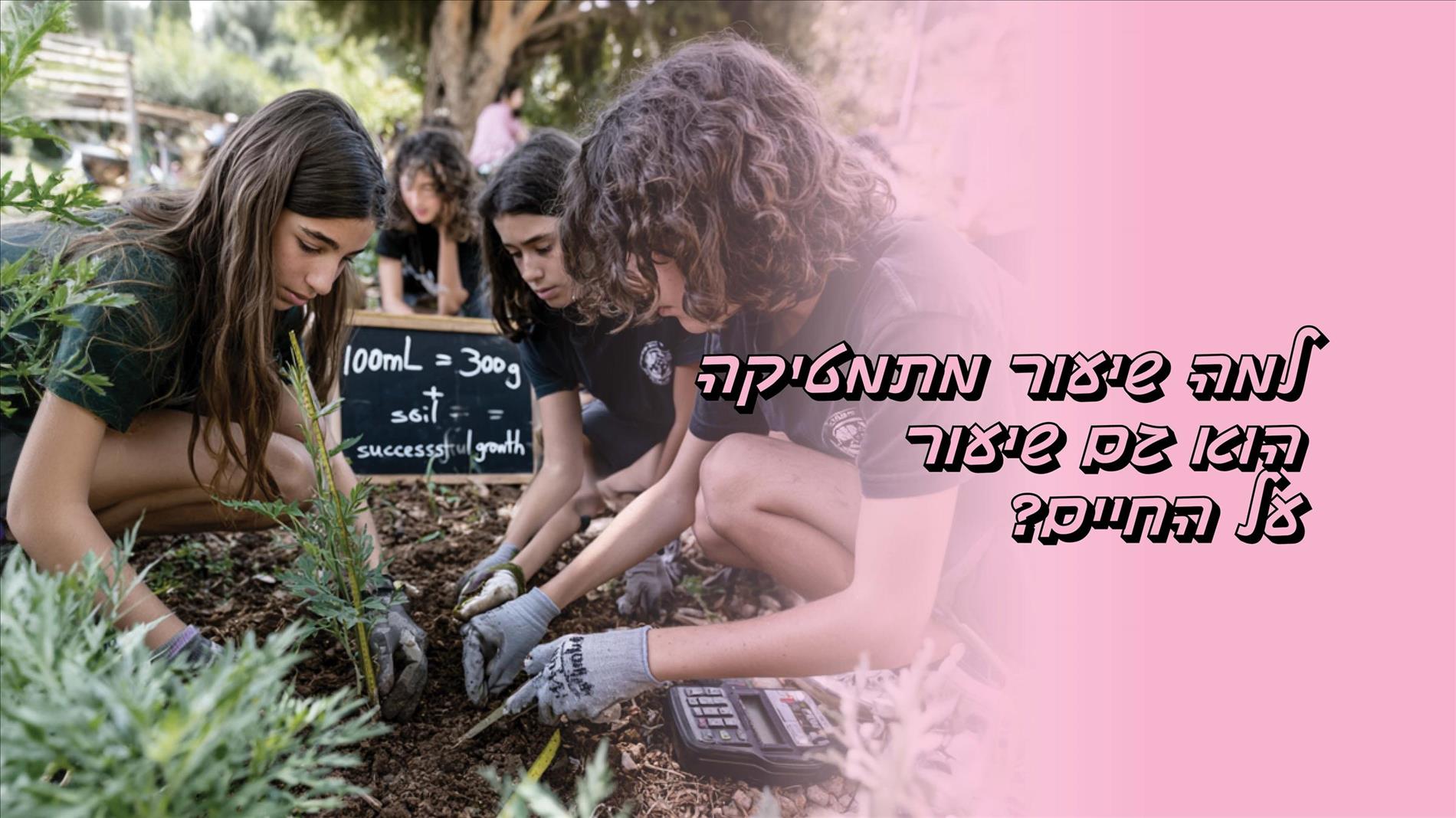 למה שיעור מתמטיקה הוא גם שיעור על החיים?