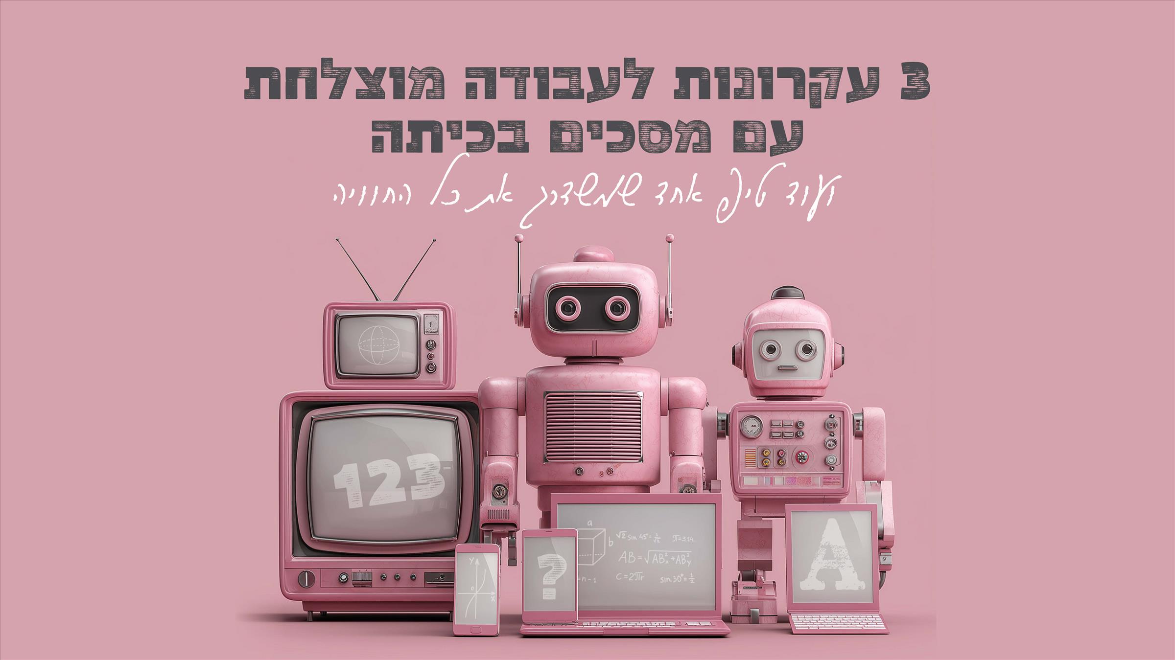 3 עקרונות לעבודה מוצלחת עם מסכים בכיתה ועוד טיפ אחד שמשדרג את כל החוויה